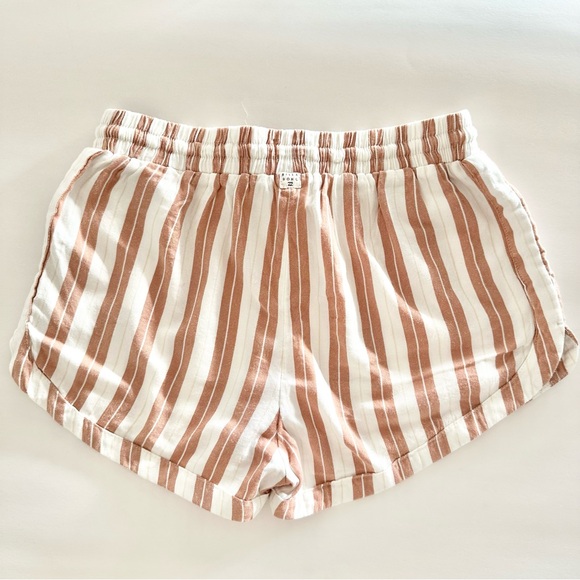 | billabong • road trippin light brown striped short • small | - Picture 6 of 13